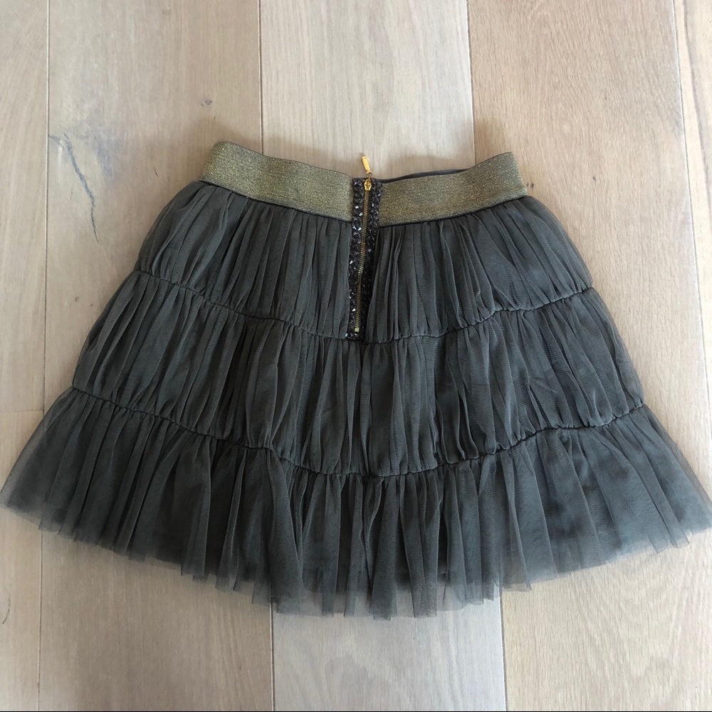 Tulle skirt gray with gold sz. S